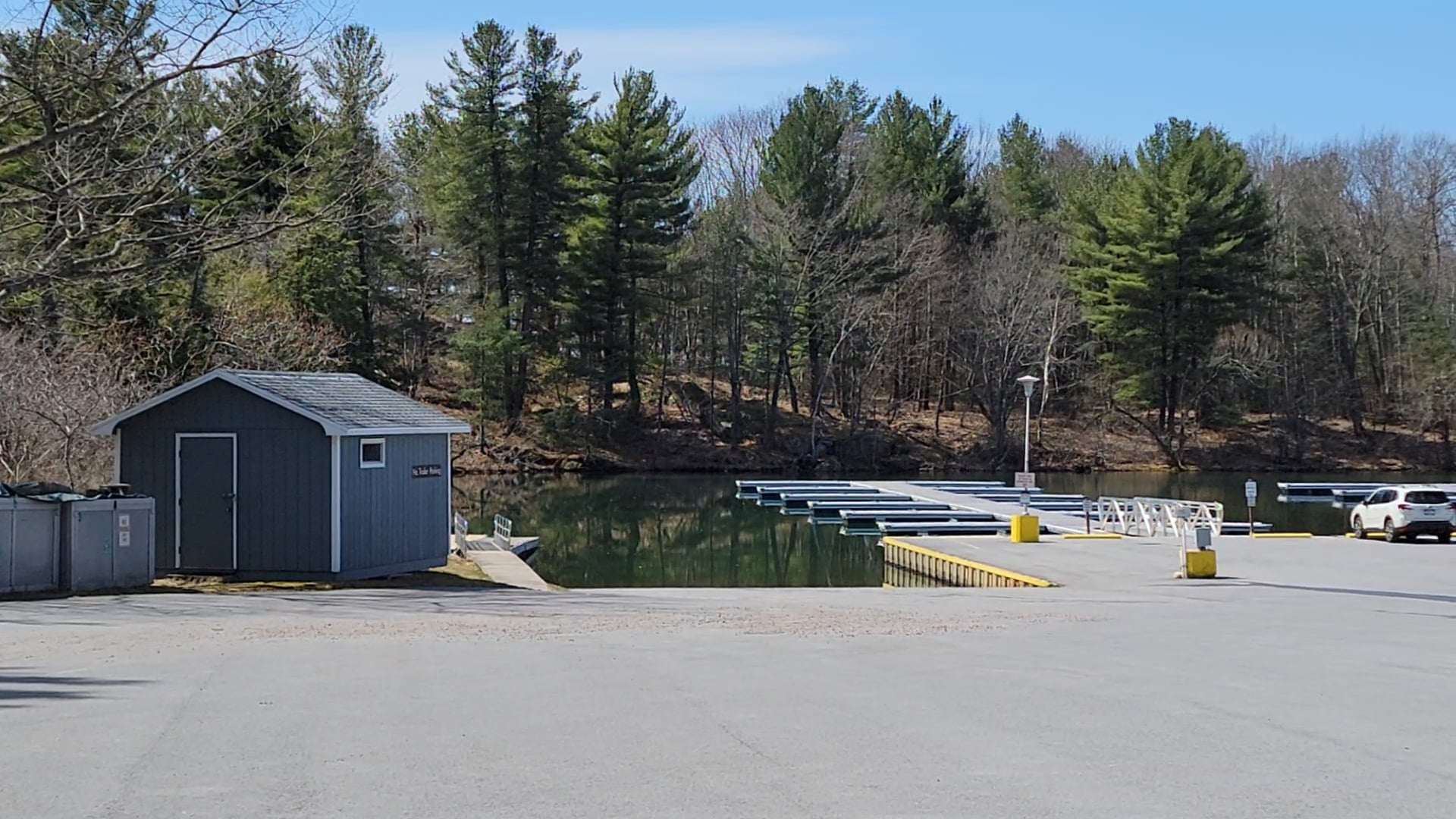 Keewaydin State Park Docks and boat ramp are free and clear of ice